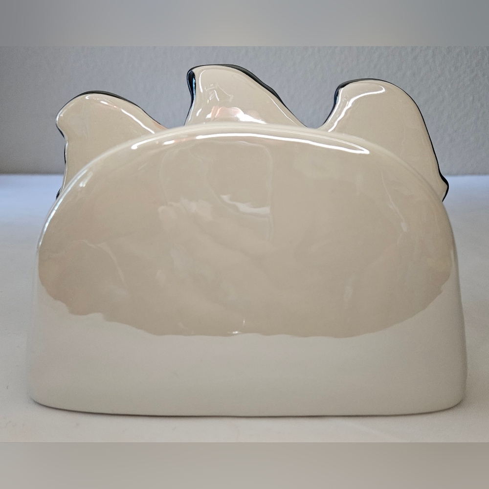 Cute Ceramic Halloween Ghost Trio Napkin Holder | BOO Decor NEW - Picture 3 of 6